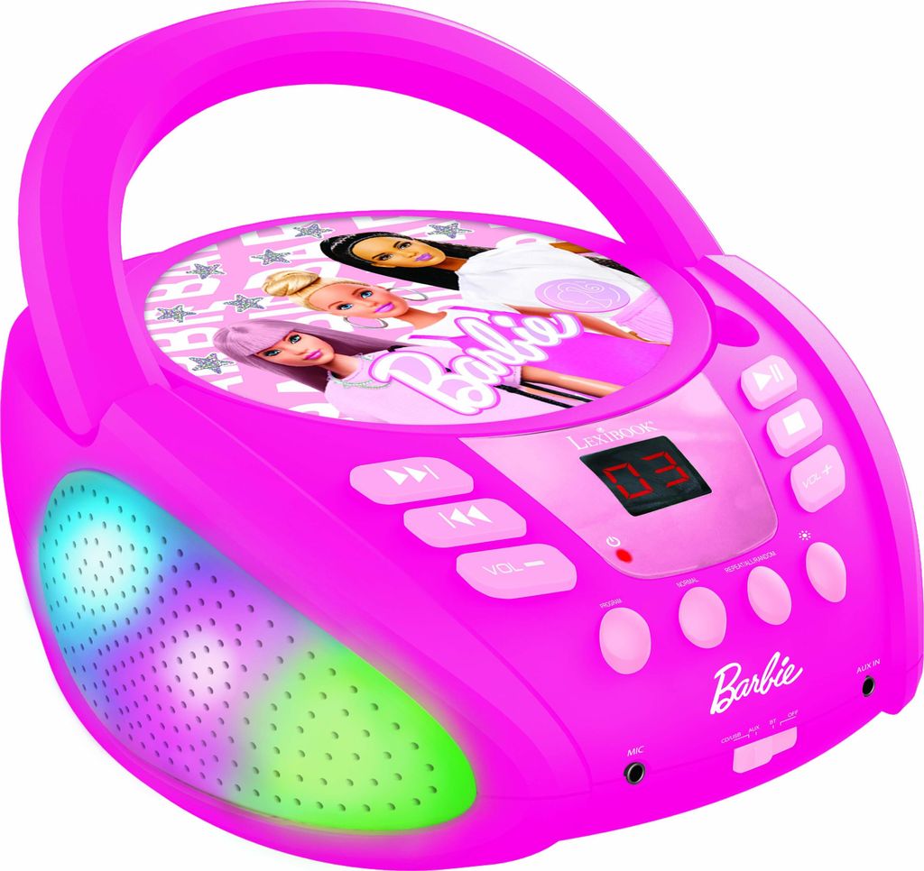 Lexibook Barbie RCD109BB, 1,3 kg, Ružová, Prenosný CD Obrázok produktu 