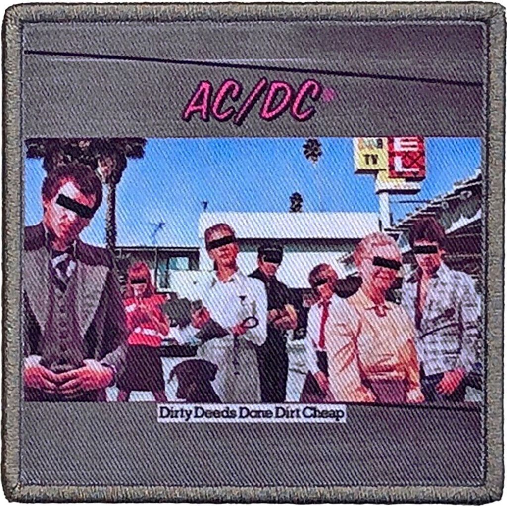 AC/DC - Standardgröße - Aufnäher zum Aufbügeln "Dirty Deeds Done Dirt Cheap" - Baumwolle RO6418 (Einheitsgröße) (Bunt)