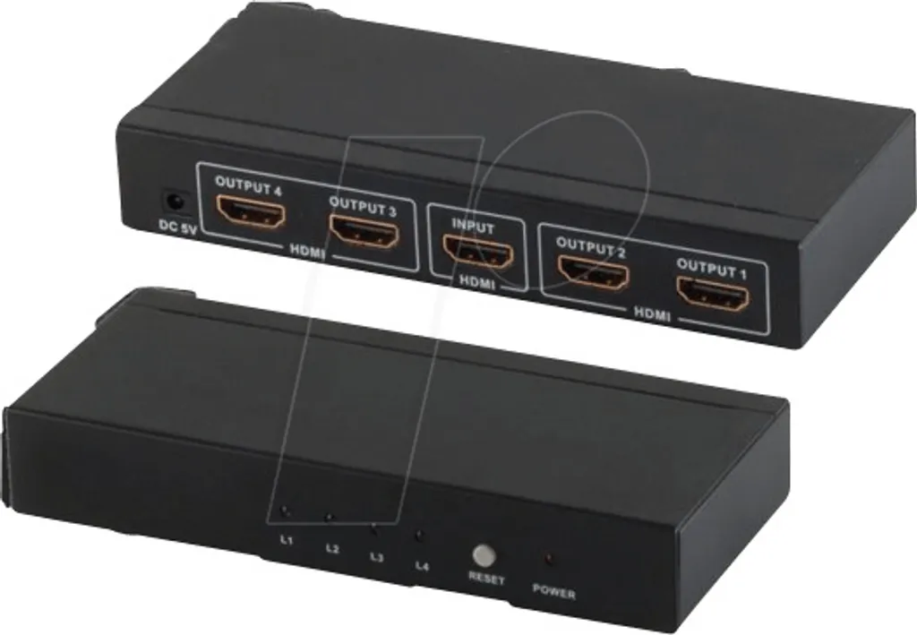 Splitter HDMI 1 vers 4 Ports 4K et 3D shiverpeaks® pour Multi-Écrans