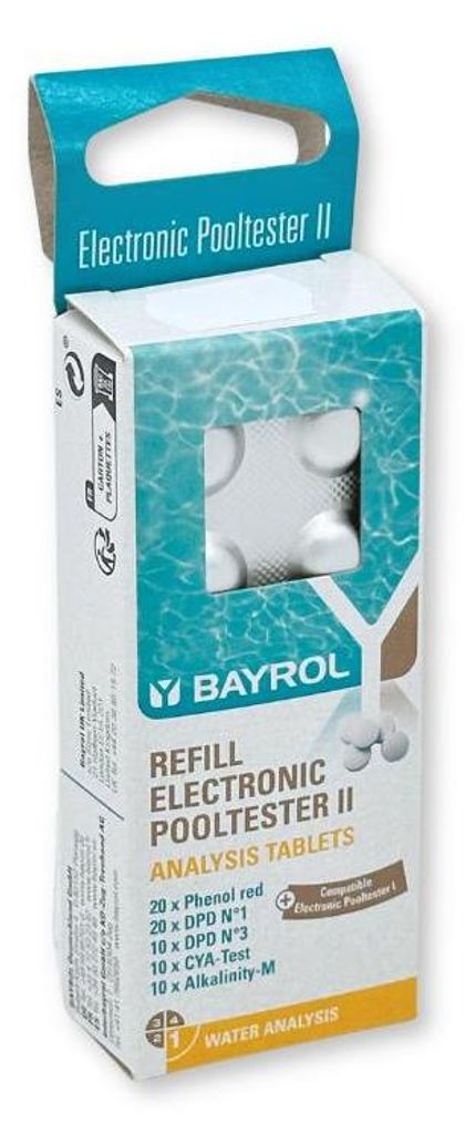 Nachfüllpack für BAYROL Elektr. Pooltester II (70 Tabl.) Produktbild 