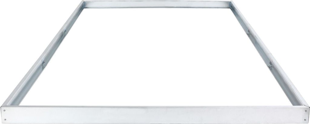 A metal frame on a white background.