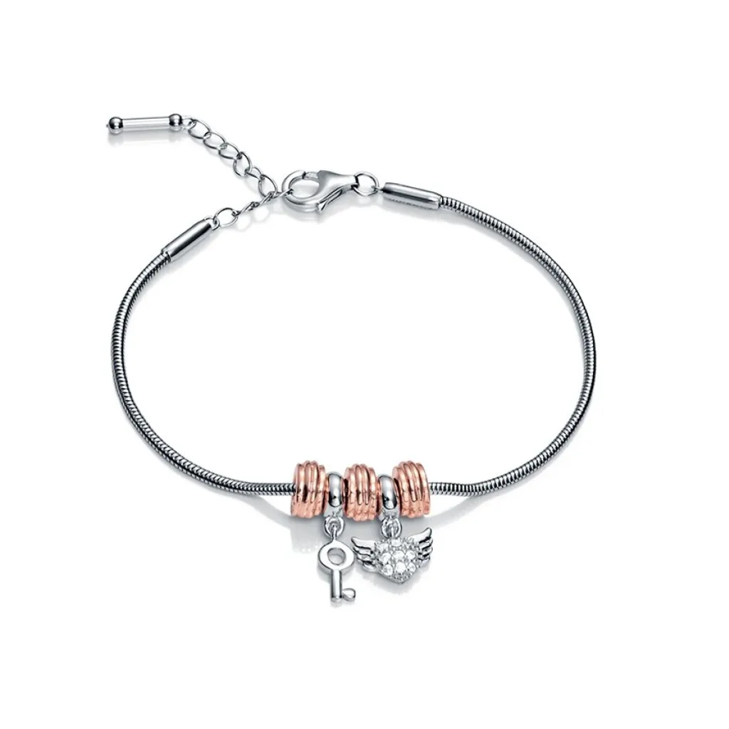 Bracciale Argento 925 Bicolore VMMB2053-19 | Gioiello da Giorno