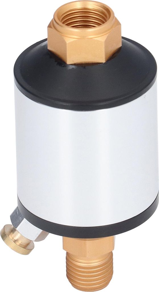 Mini-Inline-Luftfilter aus Aluminium mit öl-Wasser-Abscheider für Druckluftwerkzeuge, 1/4-Zoll-NPT-Einlass/Auslass