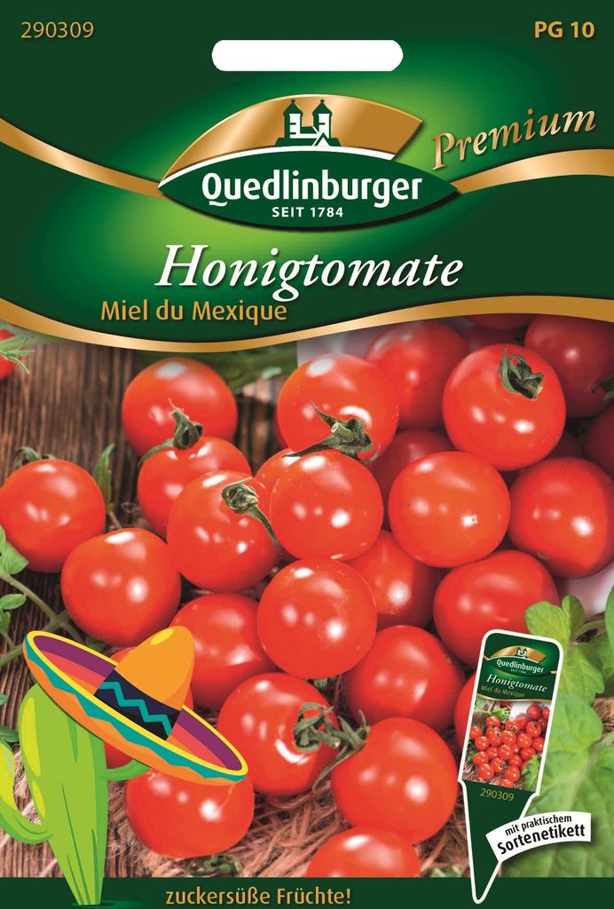 Tomaten Honig- Miel du Mexique Quedlinburger Gemüsesamen Produktbild 