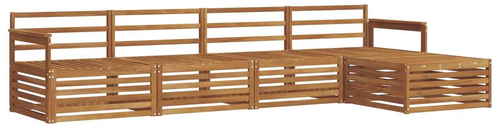 Outdoor-Sofagarnitur 5 pcs Natur