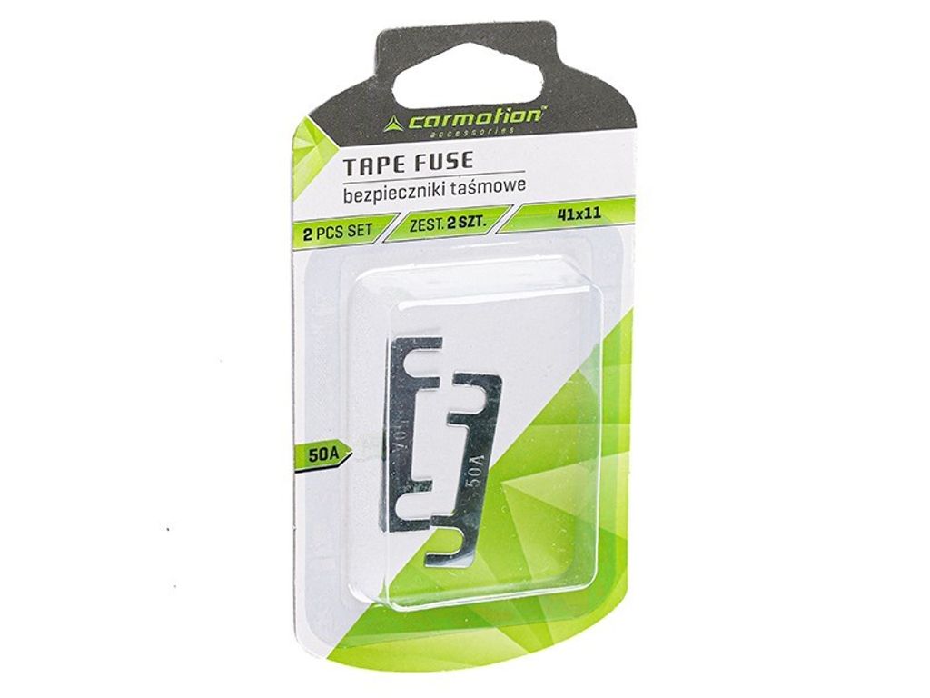 Streifensicherungen 41x11 mm, 50A, 2 Stk