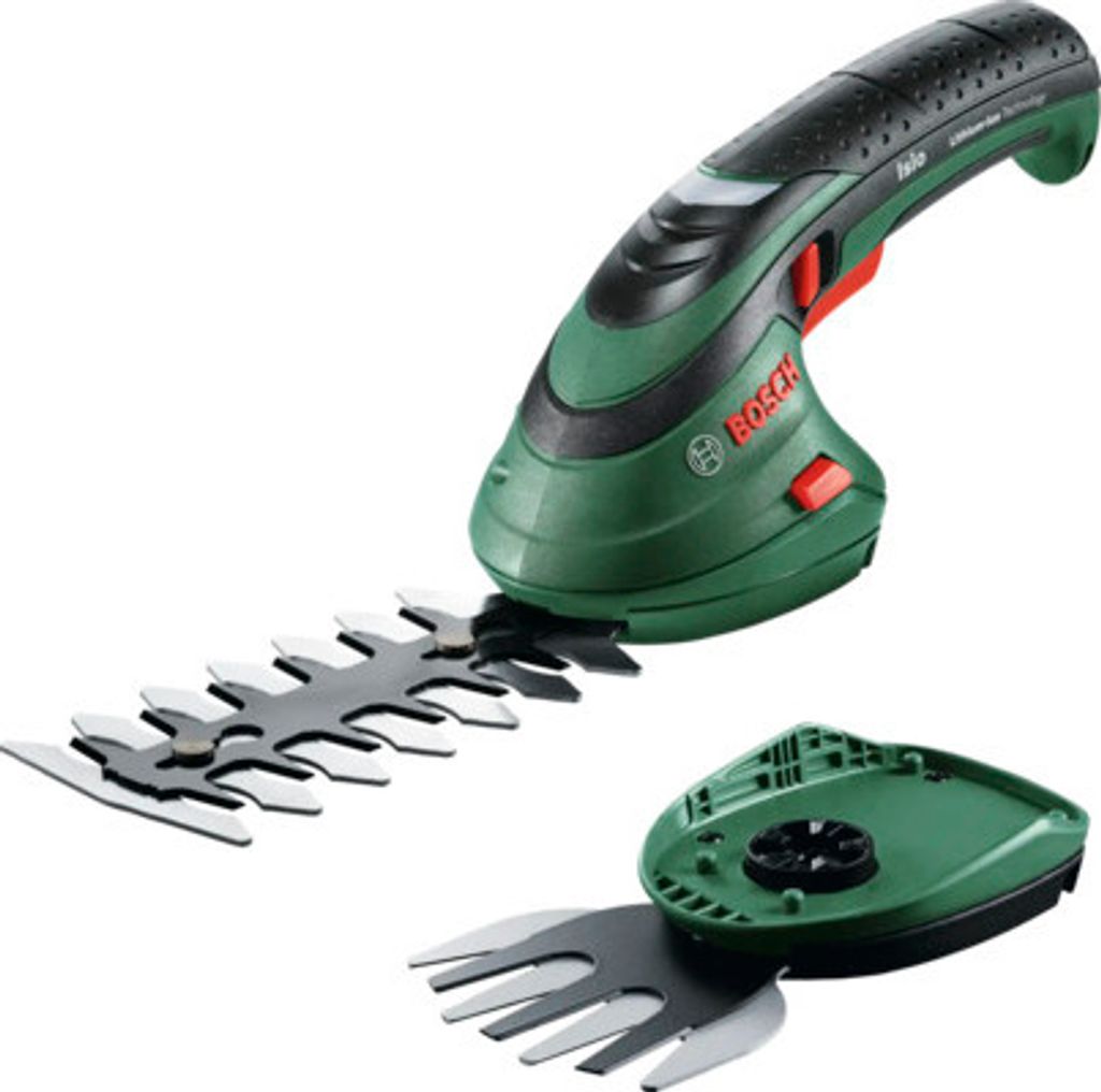 Akku Gras/Strauchschere BOSCH Isio III inkl. Grasscherenblatt und Gartenschere