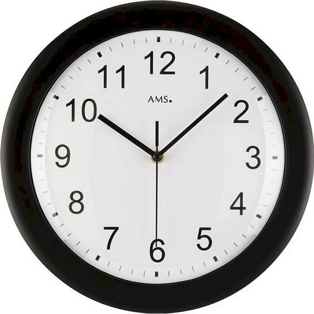 AMS 5935 Orologio da Parete Radiocontrollato Nero - Precisione Tedesca - 3