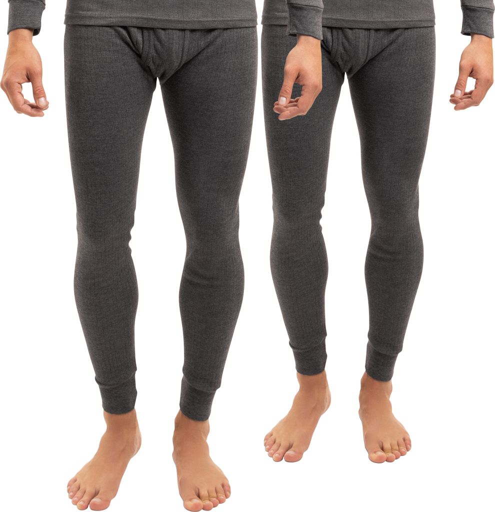 2er Pack Herren Ski-Thermo Unterhose - Anthrazit 3XL