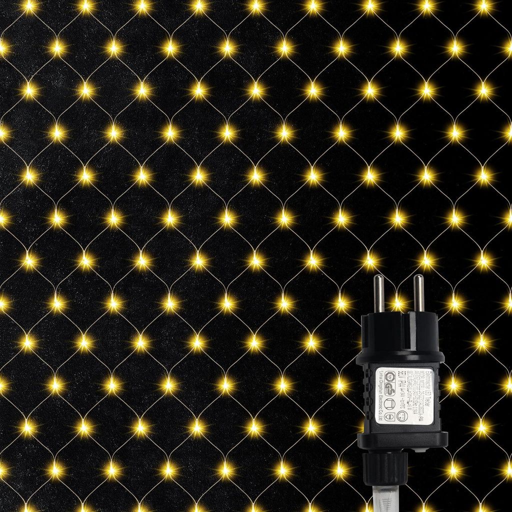 Peviasot LED Lichternetz Lichterkette 1,5x1,5 m 96 LEDs Produktbild 