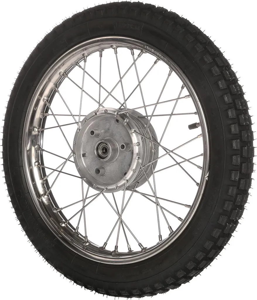 Roue de 16 pouces complète en inox avec pneu Heidenau K32 profilé