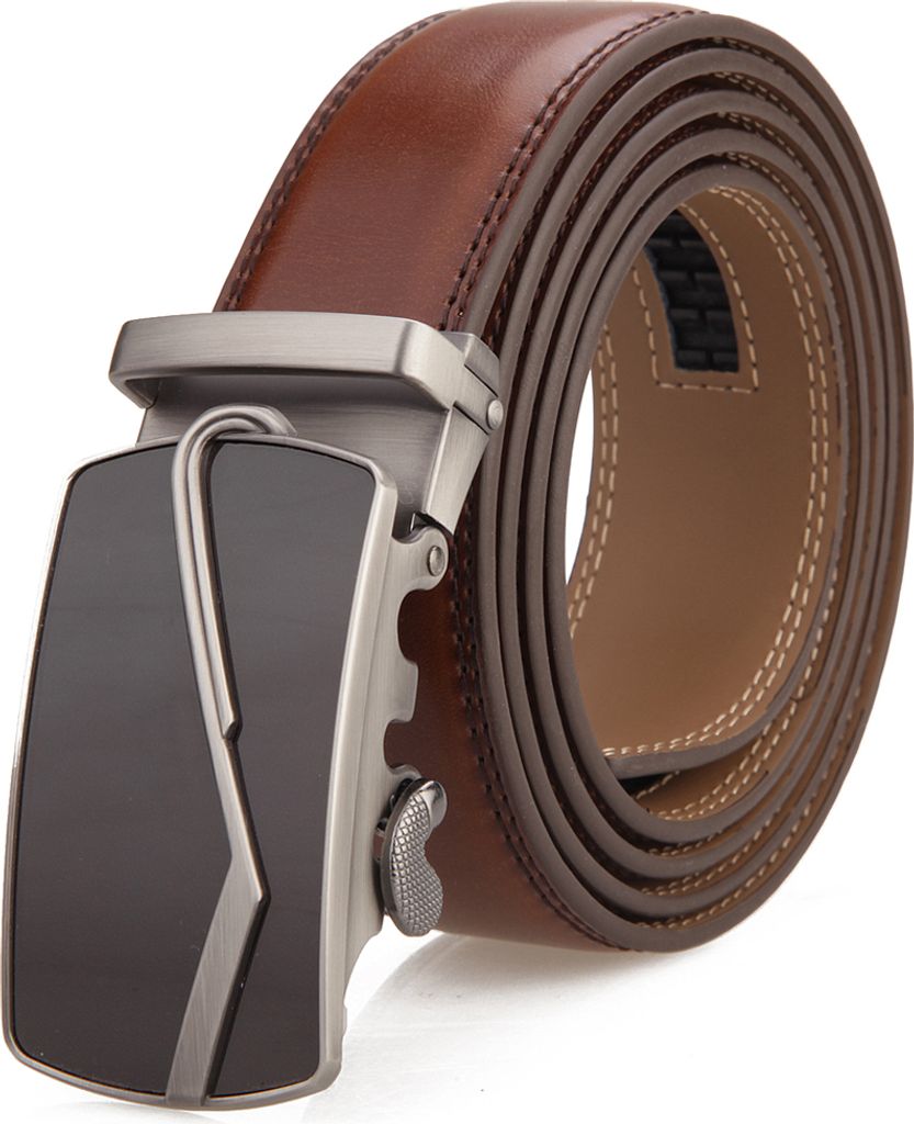 Nelbons Herren Gürtel Ratsche Automatik Gürtel für Männer 35mm 1 3/8" Breit Ledergürtel