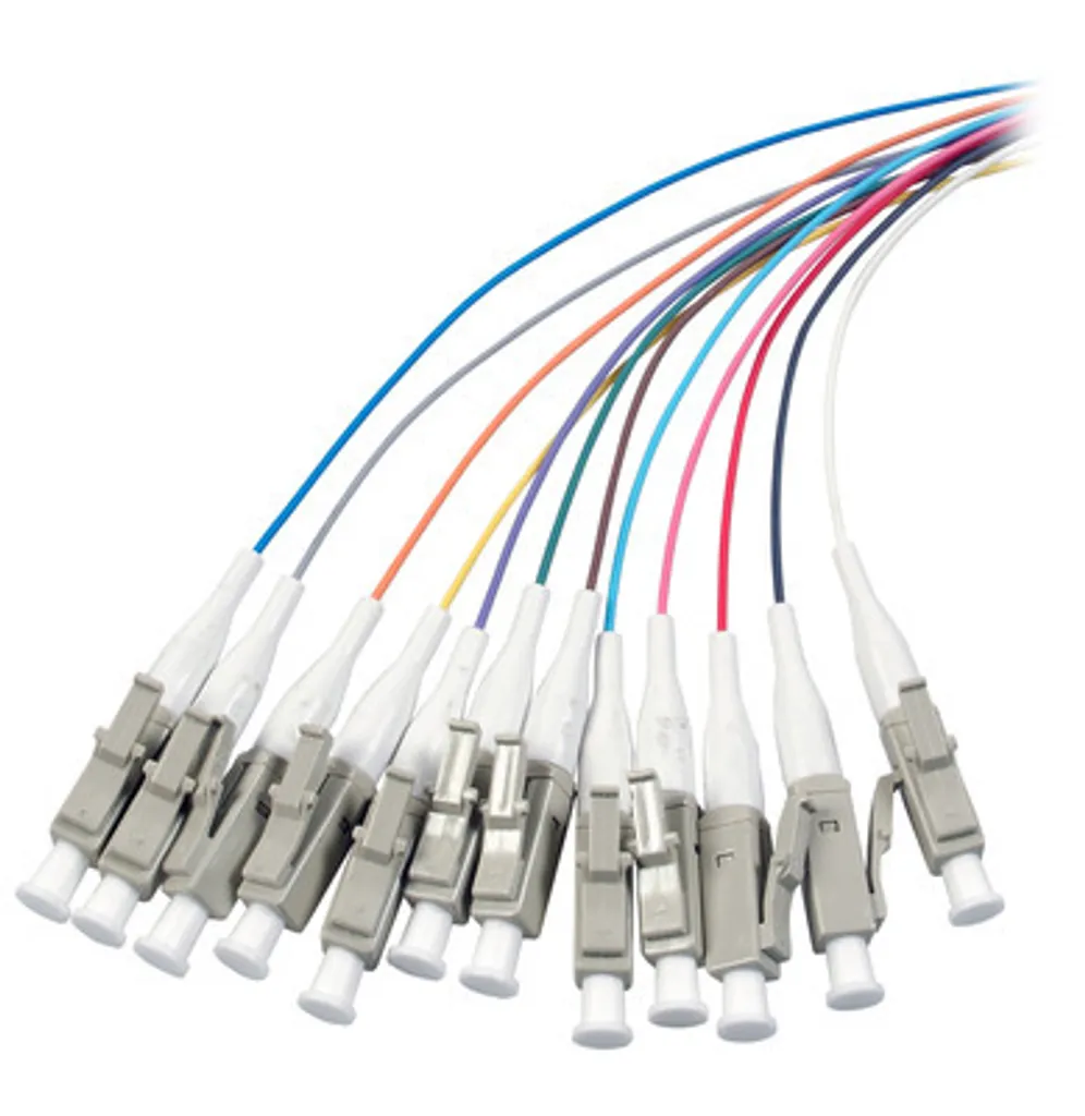 Pigtail LC OM2 EFB-Elektronik O3484.2 Multimode 50/125µm 2m Jeu 12 Couleurs