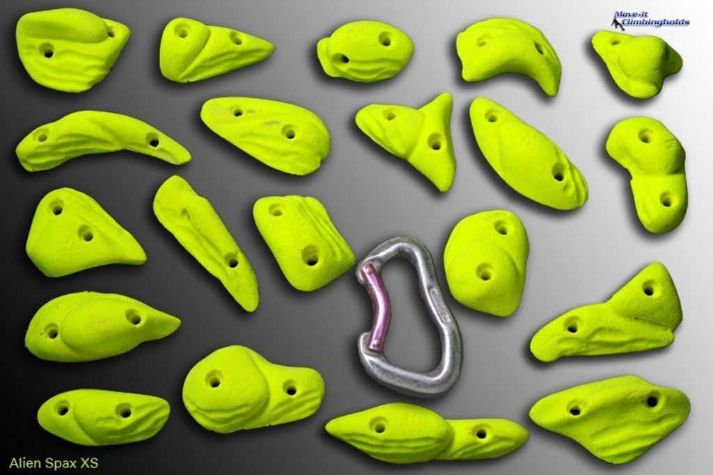Move-it-Climbingholds - Alien XS Spax (Klettergriffe-Set),neon orange