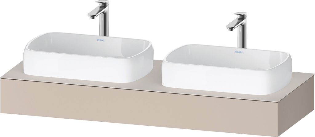 Duravit Qatego Konsole, 1400x550x170mm, Ausschnitt links u. rechts, QA4805091910000