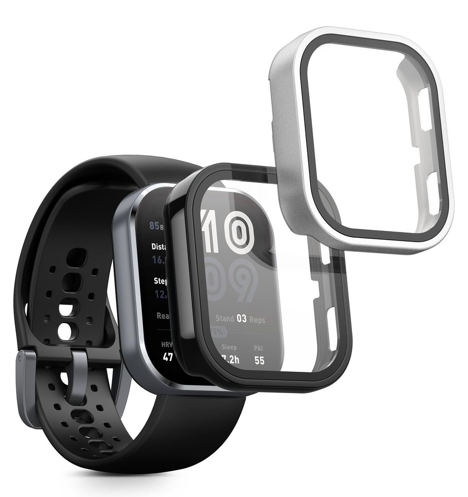 kwmobile 2x Glas Hülle für Amazfit Bip 6 Schutzhülle - Produktbild 