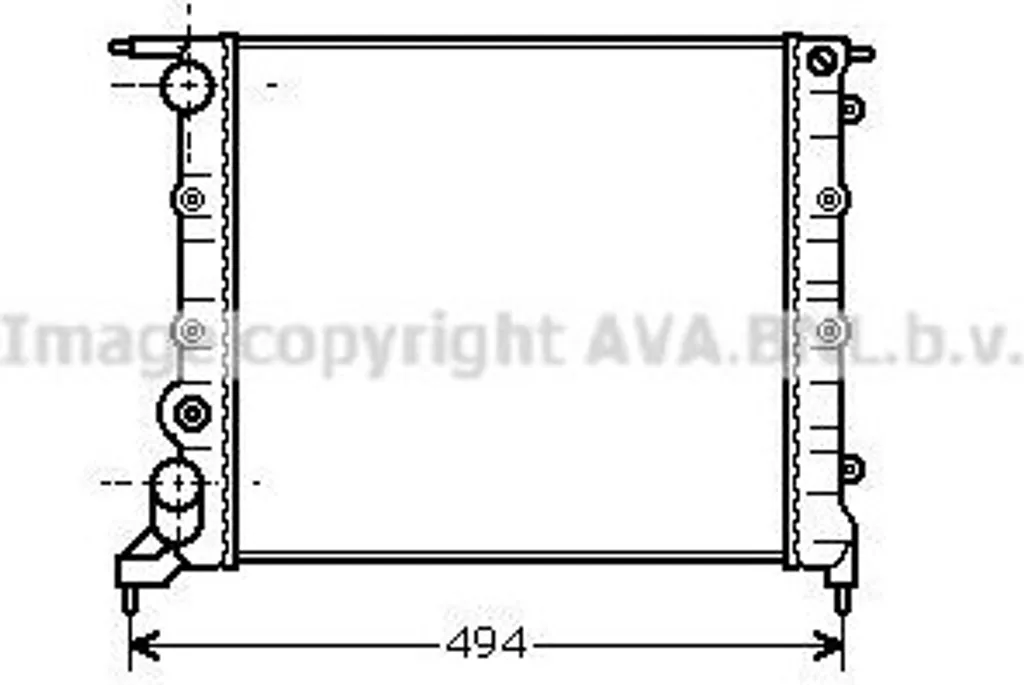 Radiateur de refroidissement moteur Clio I : Pièce auto PRASCO RT2042