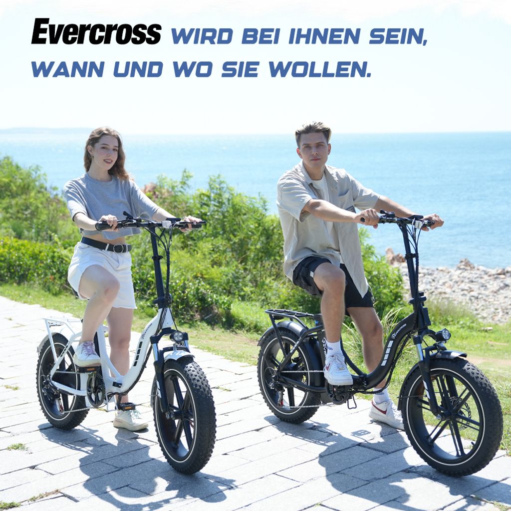 Evercross E-Bike 20" 7 Gang 48V/13Ah Elektrofahrrad Produktbild 8