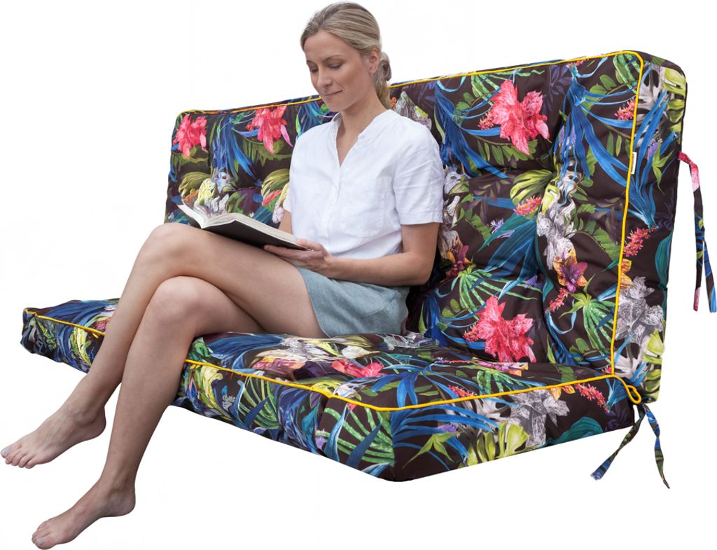 Gartenkissen „Pola“ – 180×105 cm – wasserabweisend, UV-beständig, für Schaukel & Bank | Pillowprim