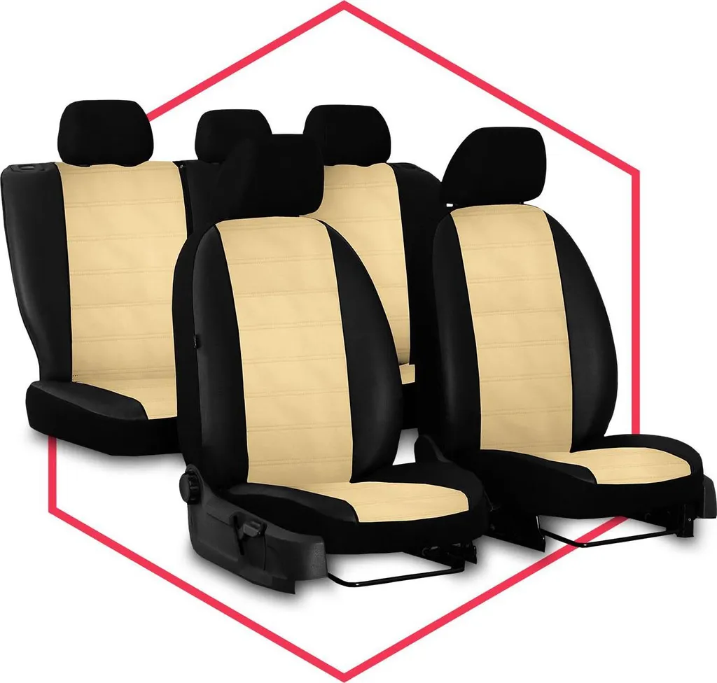 Fodere Auto Universali Beige per VW New Beetle - Design Ergonomico Set - 12