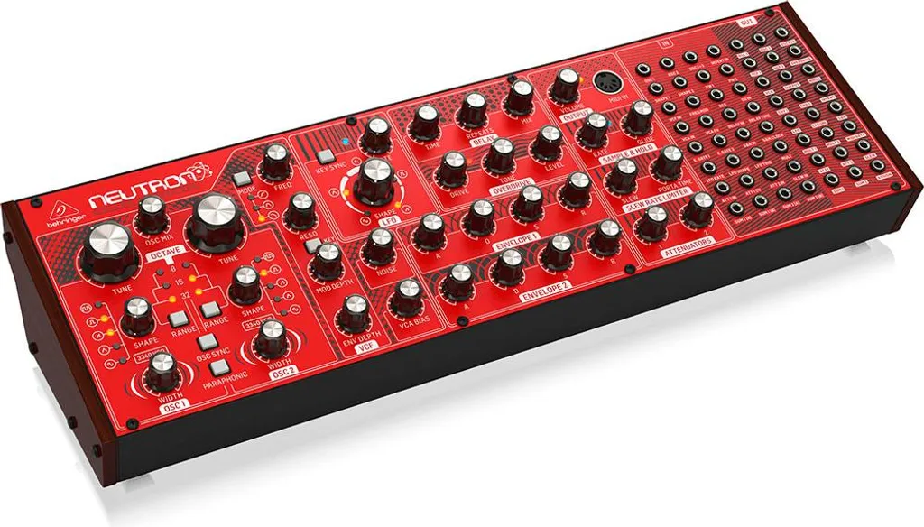 Synthétiseur Analogique Behringer Neutron Rouge avec Matrice Patch 56 Points