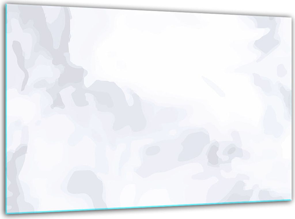 Glas Herdabdeckplatten Schneidebrett Universal 30x22cm Weiß