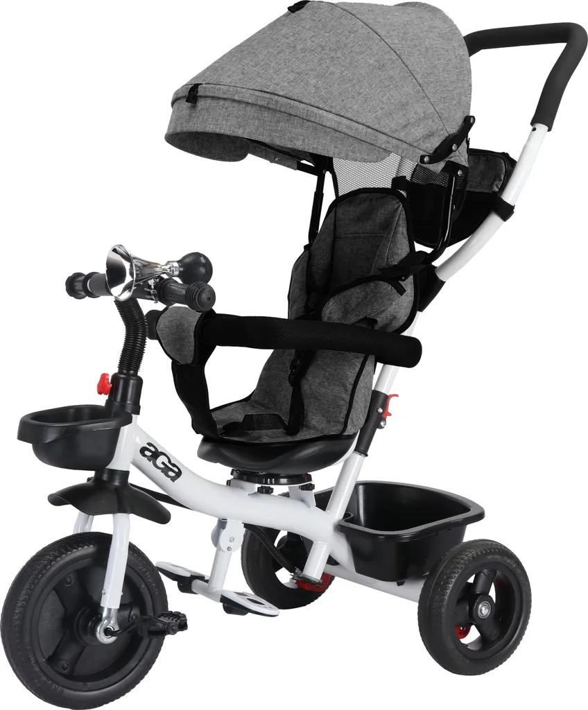 Aga Tricycle Multifonction MR1469 Gris : Vélo évolutif 3-en-1 robuste