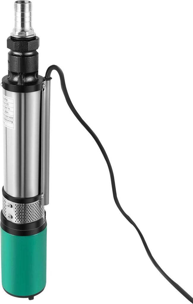 Tiefbrunnenpumpe, DC-Schrauben-Tauchpumpe, 24 V 320 W hohe Förderhöhe, EU-Stecker für Garten- und Agrarbewässerung