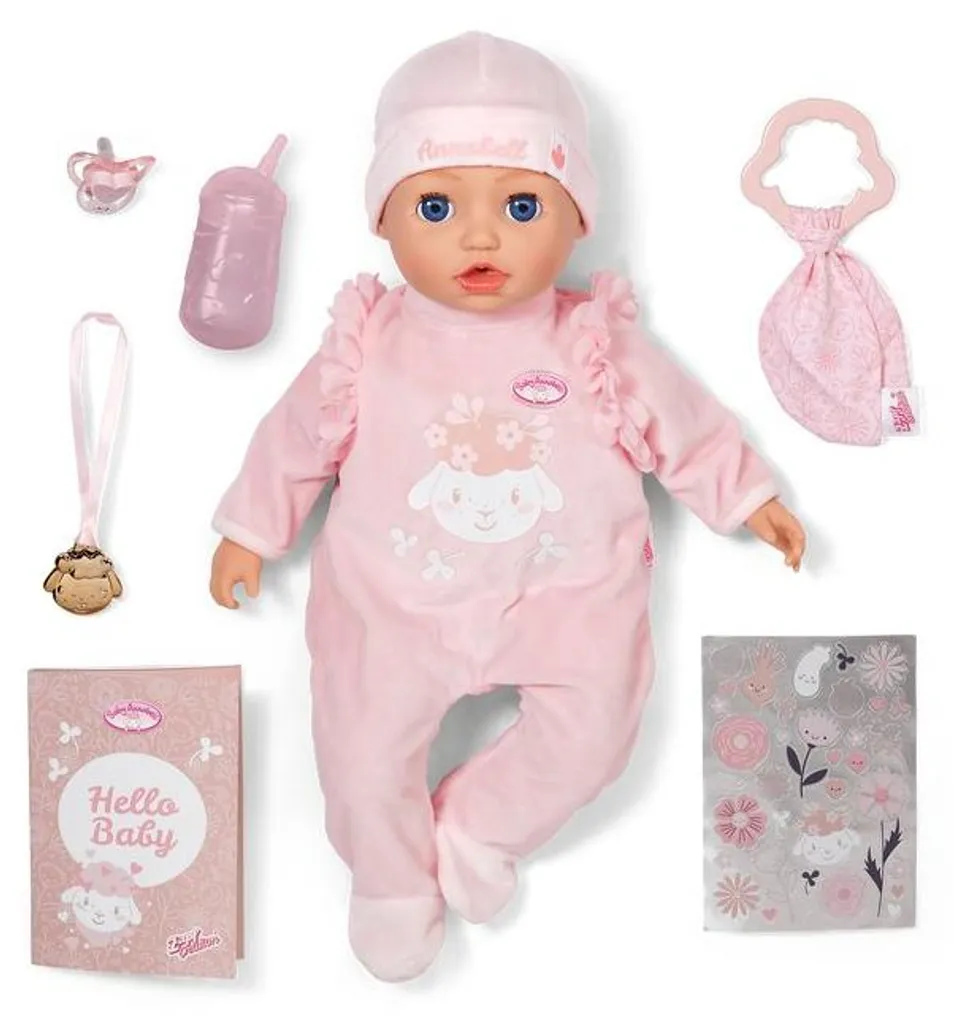 Baby Annabell Poupée Interactive 43 cm - Modèle Classique avec Sons