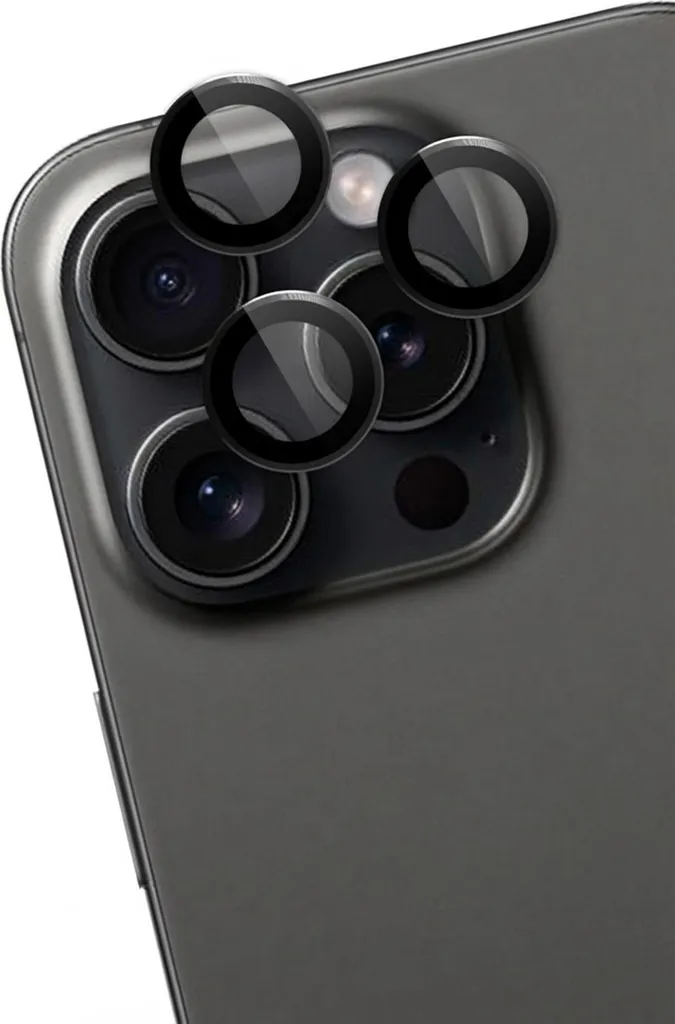 Protezione Fotocamera imoshion iPhone 15 Pro Max Vetro 9H Nero