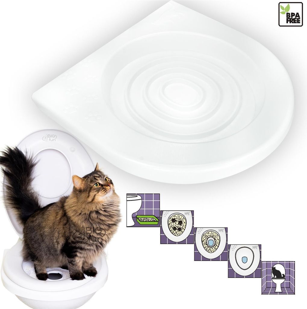 Katzen WC-Sitz Toiletten Training System Katzentoilette Produktbild 1