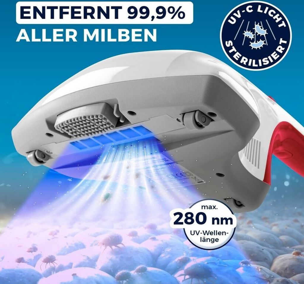 CLEANmaxx Milben Hand-Staubsauger vernichtet 99 Prozent Produktbild 9