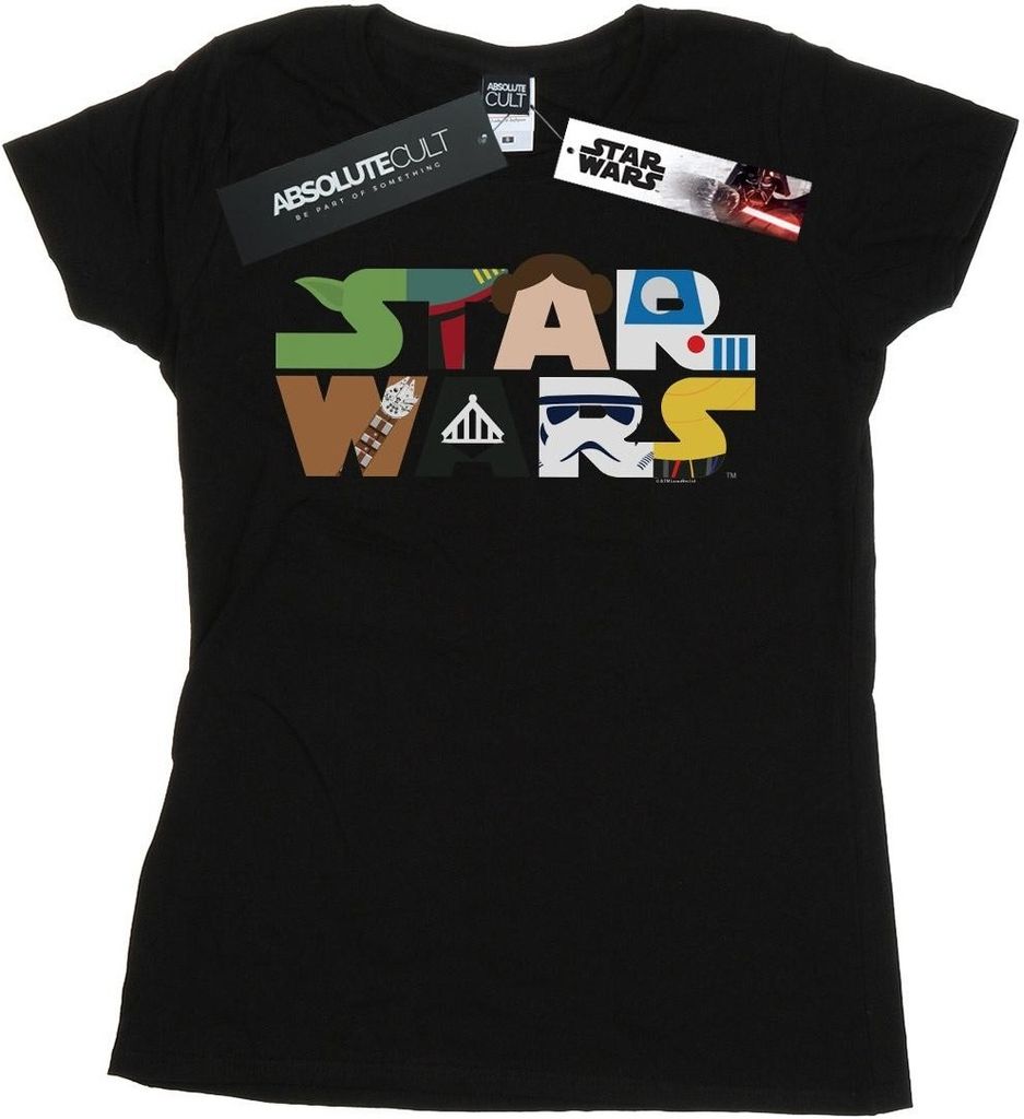 Star Wars - T-Shirt für Damen BI42014 (L) (Schwarz)