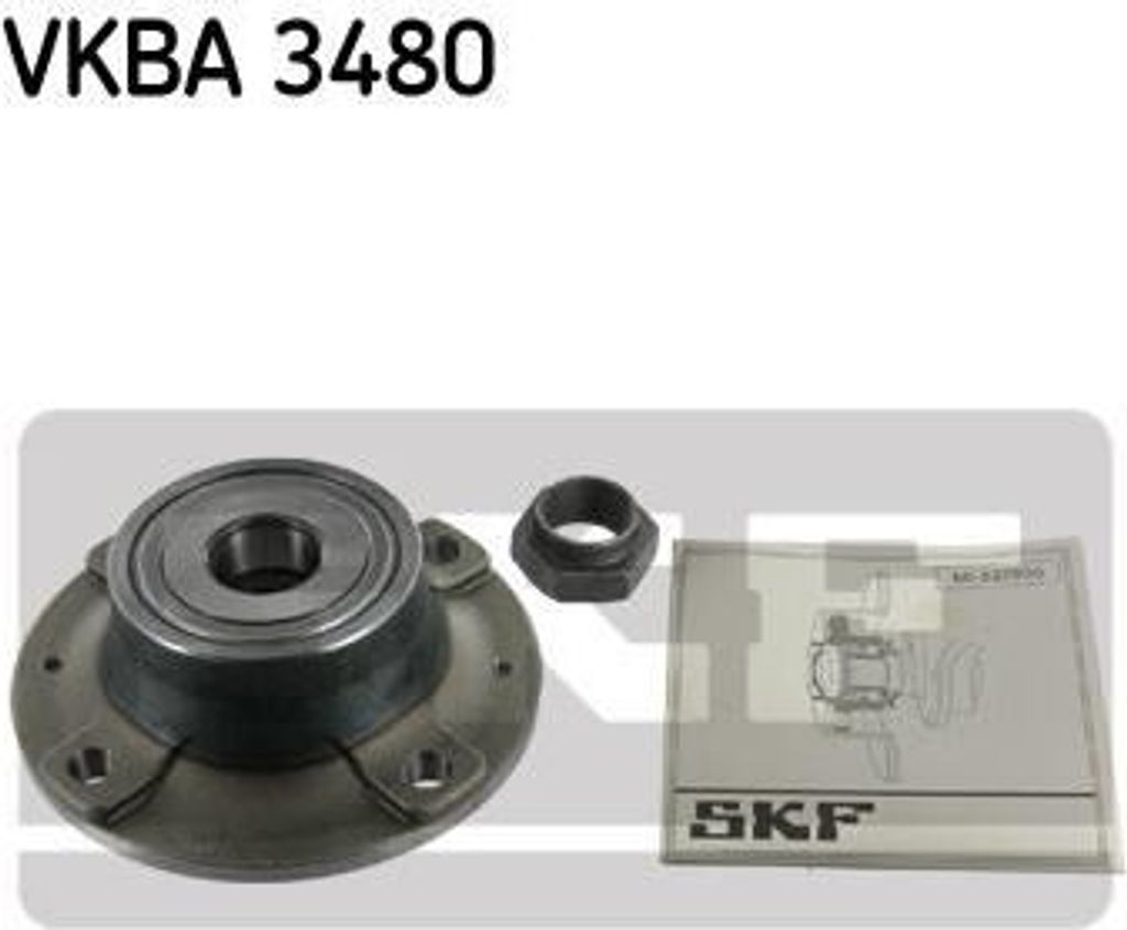 SKF Radlagersatz Hinten passend für PEUGEOT 106 II Schrägheck (1A, 1C) 72mm VKBA 3480