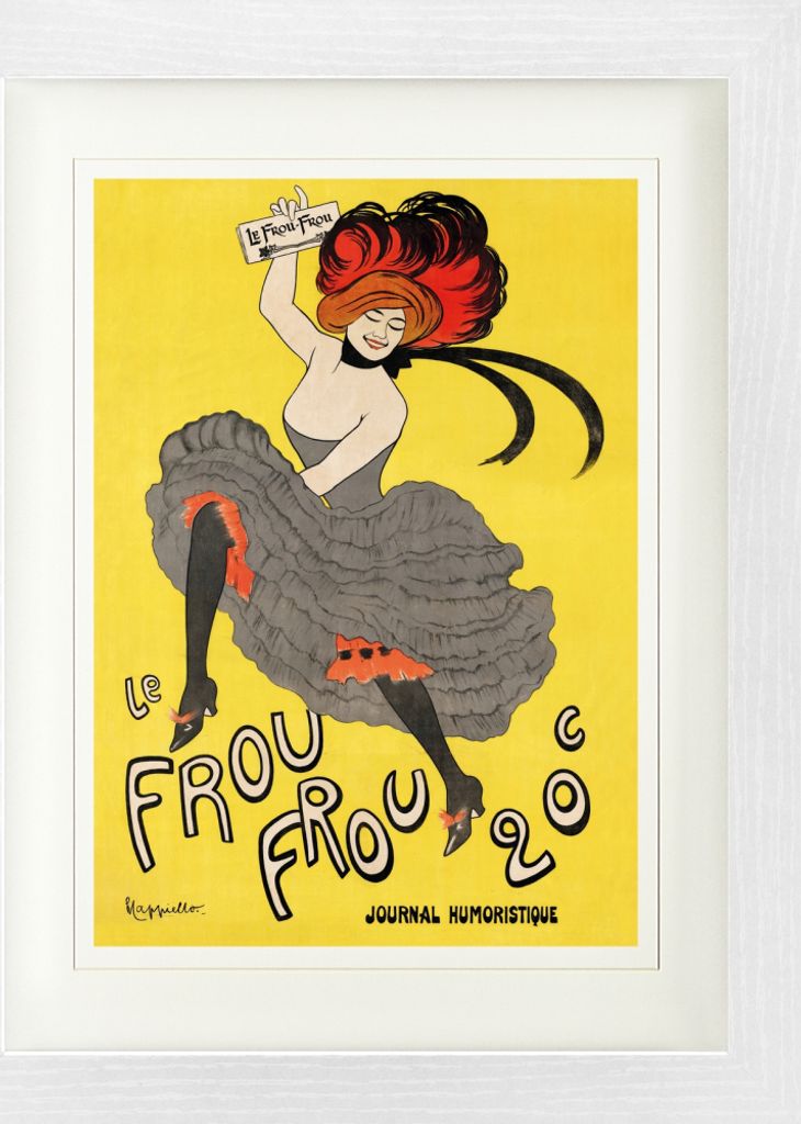 Leonetto Cappiello Gerahmtes Bild Mit Edlem Passepartout | Wand-Bilder | Im Bilderrahmen - Le Frou Frou, 1899 (40 x 30 cm)