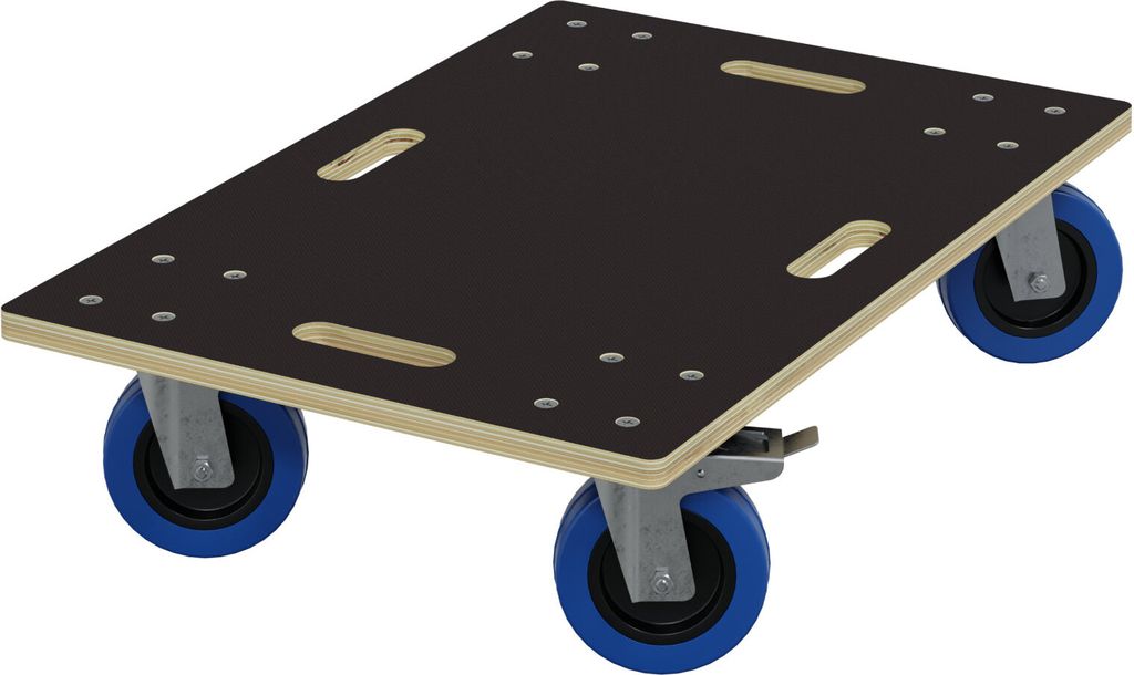 Schwerlast Möbelroller Gummi Rollen Rollbrett Transporthilfe Transportroller Bremsen 40x60cm 2+2 Bremsen