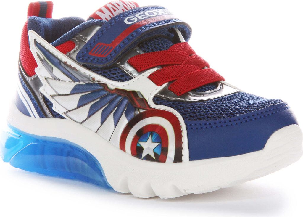 Geox Kinder J Ciberdrone B Captain America Shield Wings Produktbild 