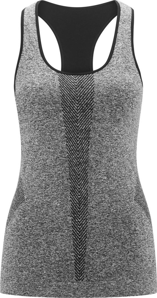 Wo Inola Seamless Tank , grey melange, XS/S - redchili