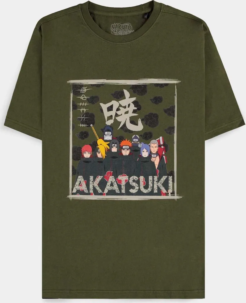 T-shirt Homme Naruto Shippuden Akatsuki Clan Idéal pour Look Streetwear