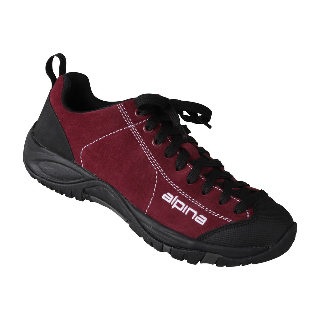 ALPINA Damen Schnürer Valea aus echtem Leder in Weite H Trekkingschuhe mit Einlegesohle, leichte Wanderhalbschuhe Frauen Outdoor Freizeitschuhe Gr...