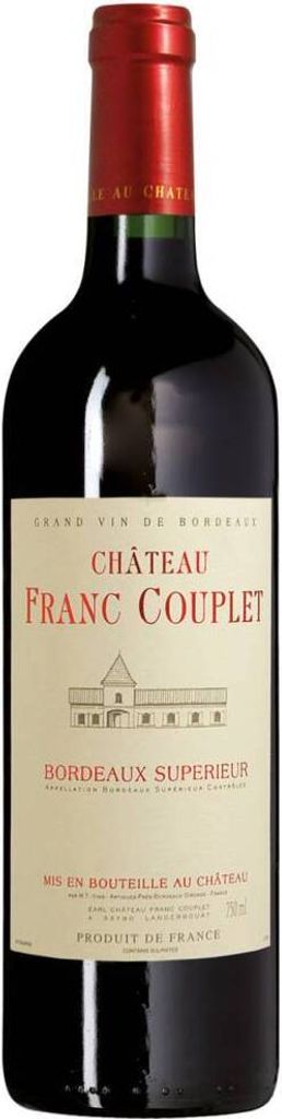 Château Franc Couplet Bordeaux Supérieur AC 2025 Bordeaux | Produktbild 