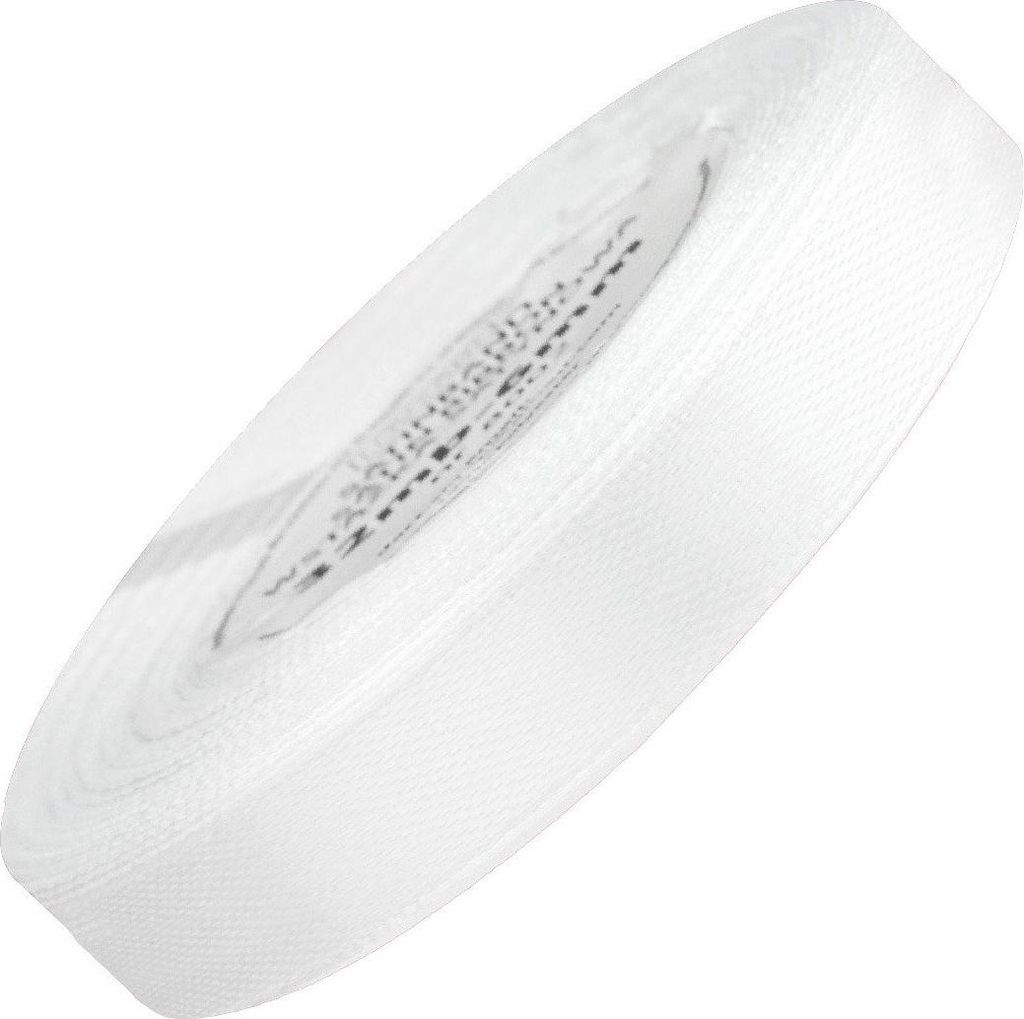 Wstążka satynowa biała 12mm - 32mb Zdjęcie produktu 