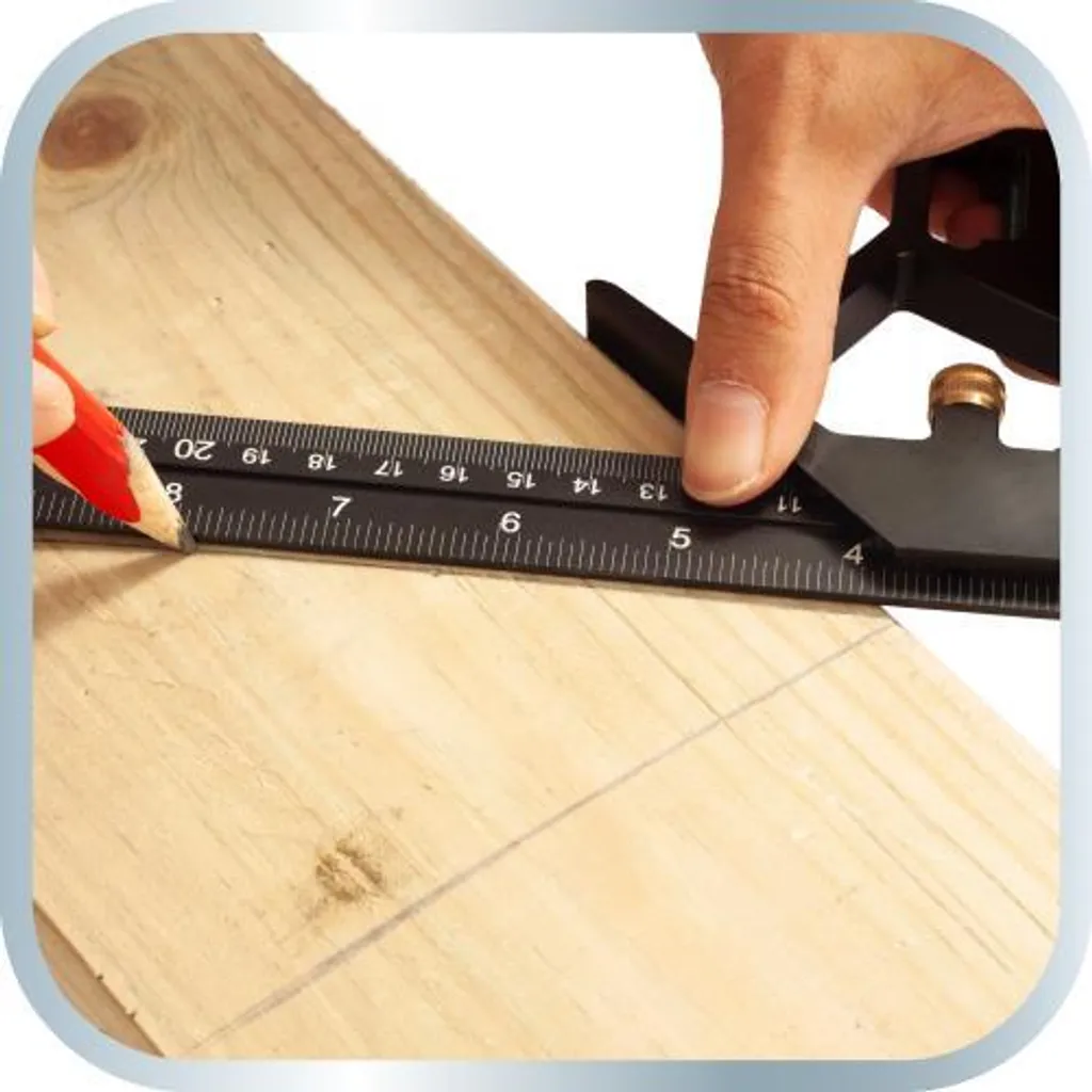 Équerre multifonction rigide en aluminium gradué laser 30cm - 10