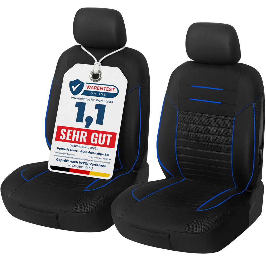 Upgrade4cars Autostoelhoevers set voor de voorstoelen, Productafbeelding 