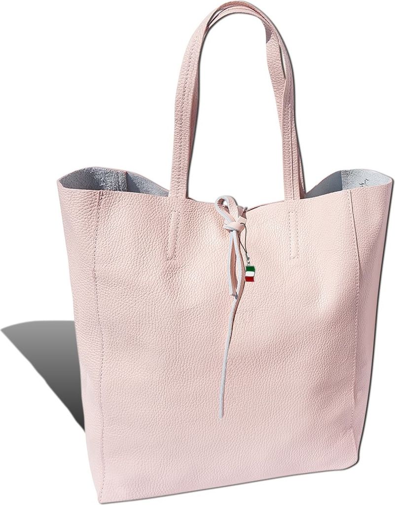 Florence Echtleder rosa ital. Shopper Rindsleder Damen 30x35x15 D2OTF112A