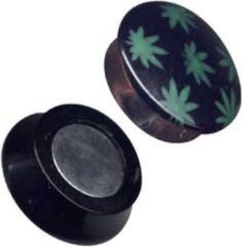 Fake Magnet Plug Piercing Cannabis