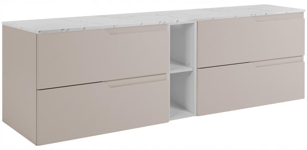 RODAN | Meuble sous vasque Cachemire 140 cm - Plan effet Image du produit 
