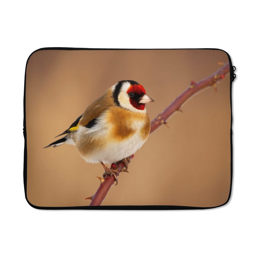 MuchoWow Laptop Hülle 17 Zoll Laptoptasche Kropftaube - Vogel - Tiere - Zipper - Schutzabdeckung