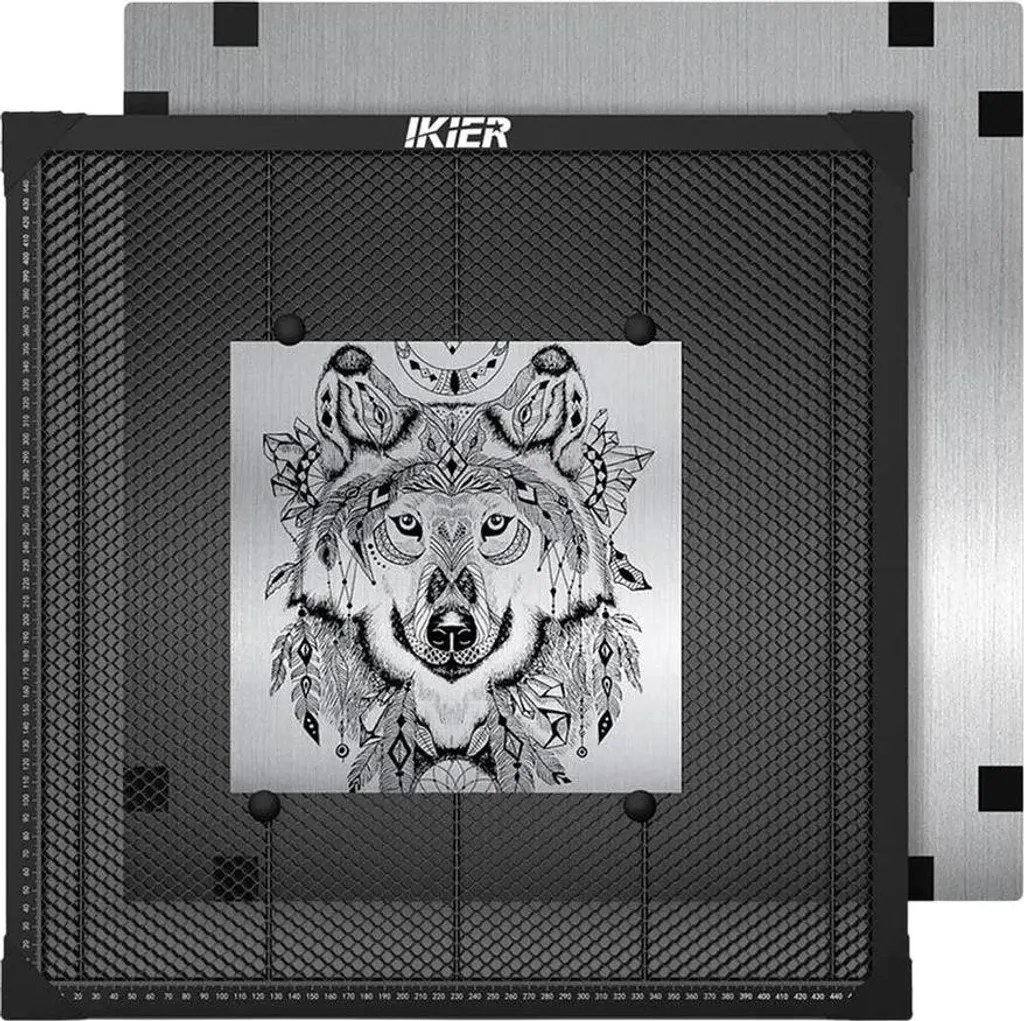 Piattaforma Professionale Taglio Laser 500x500mm | Acciaio Hi-Res
