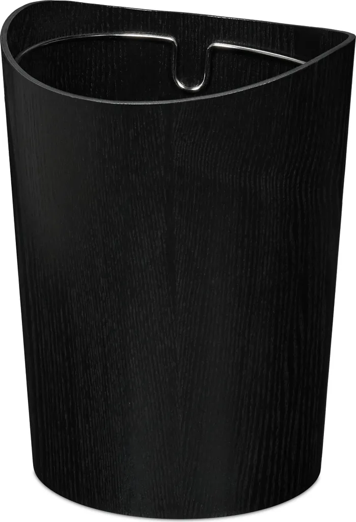 Corbeille à papier 9 litres en imitation bois pour bureau et salon